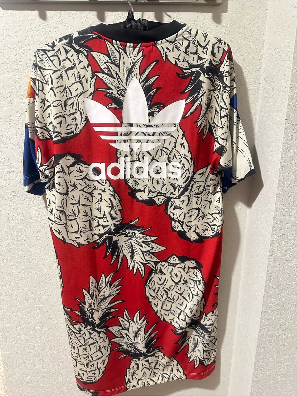 Adidas Leaf Print Shirt Dress Fits
S Bold Retro Streetwear Tropical